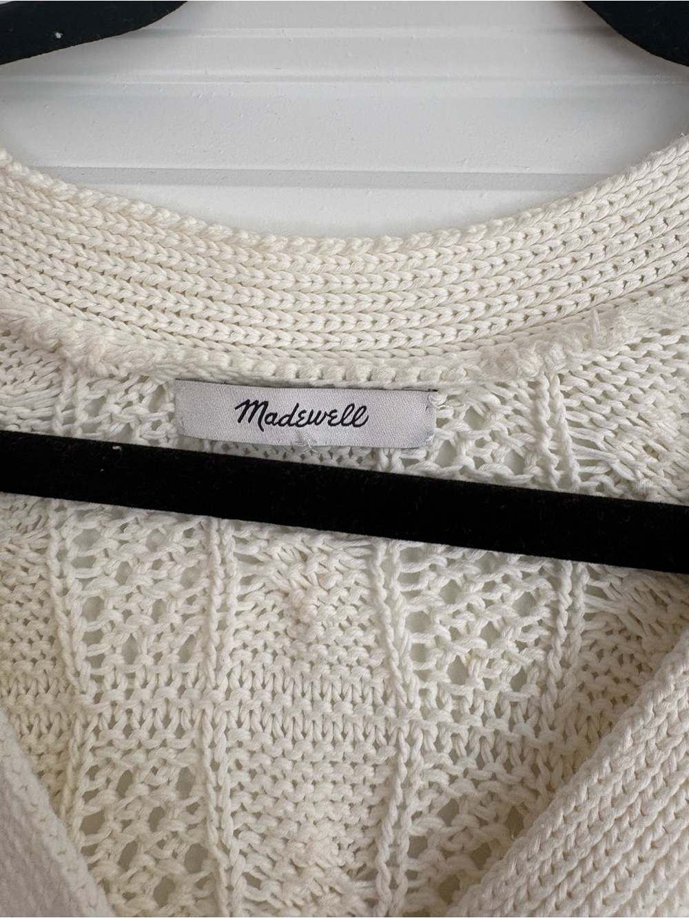 Madewell Open Cable-Stitch Cardigan Sweater - Picture 2 of 7